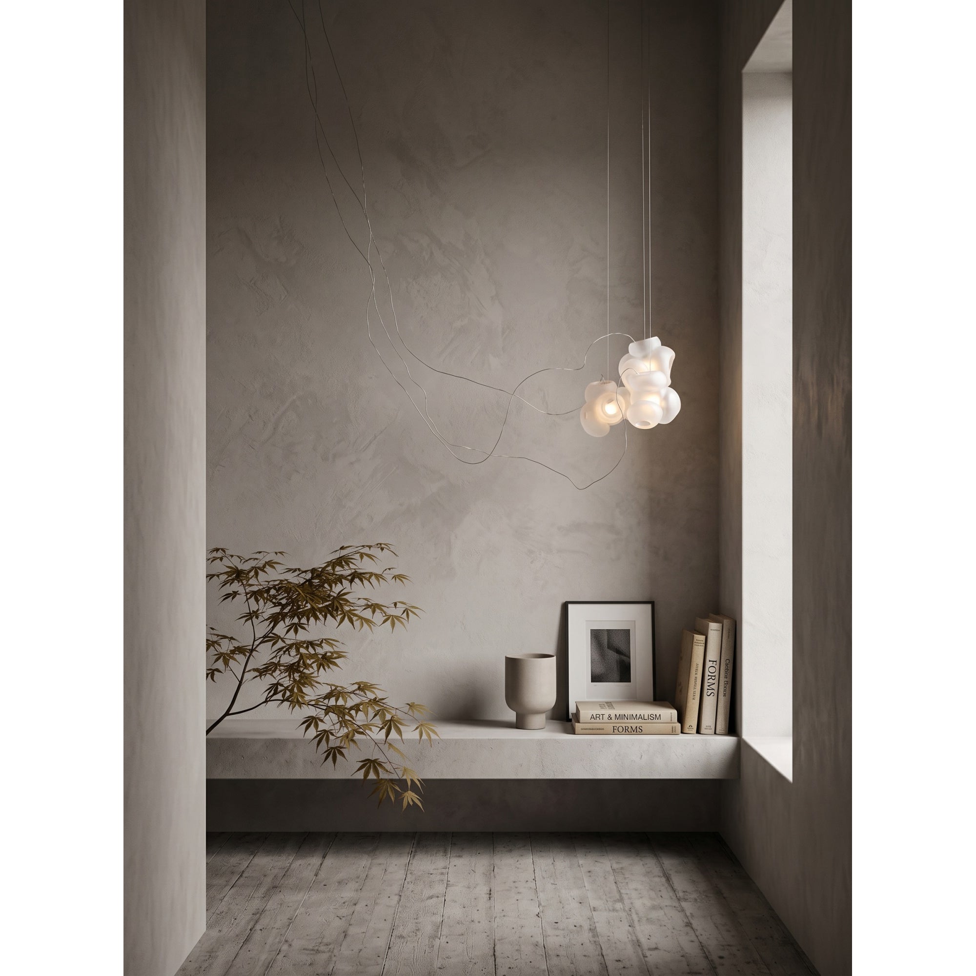 Cumulus Sculptural Glass Cluster Chandelier