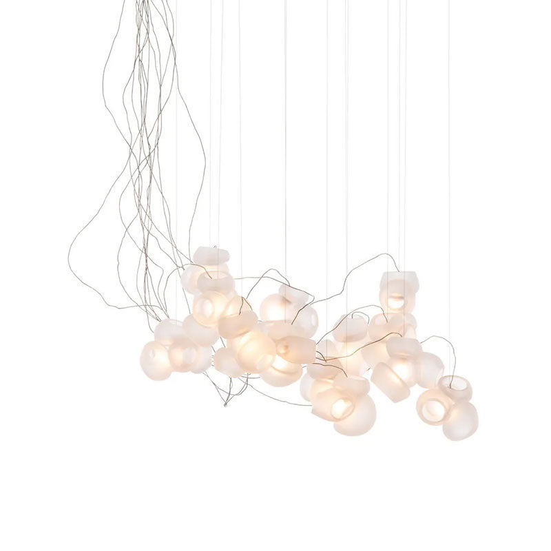 Cumulus Sculptural Glass Cluster Chandelier