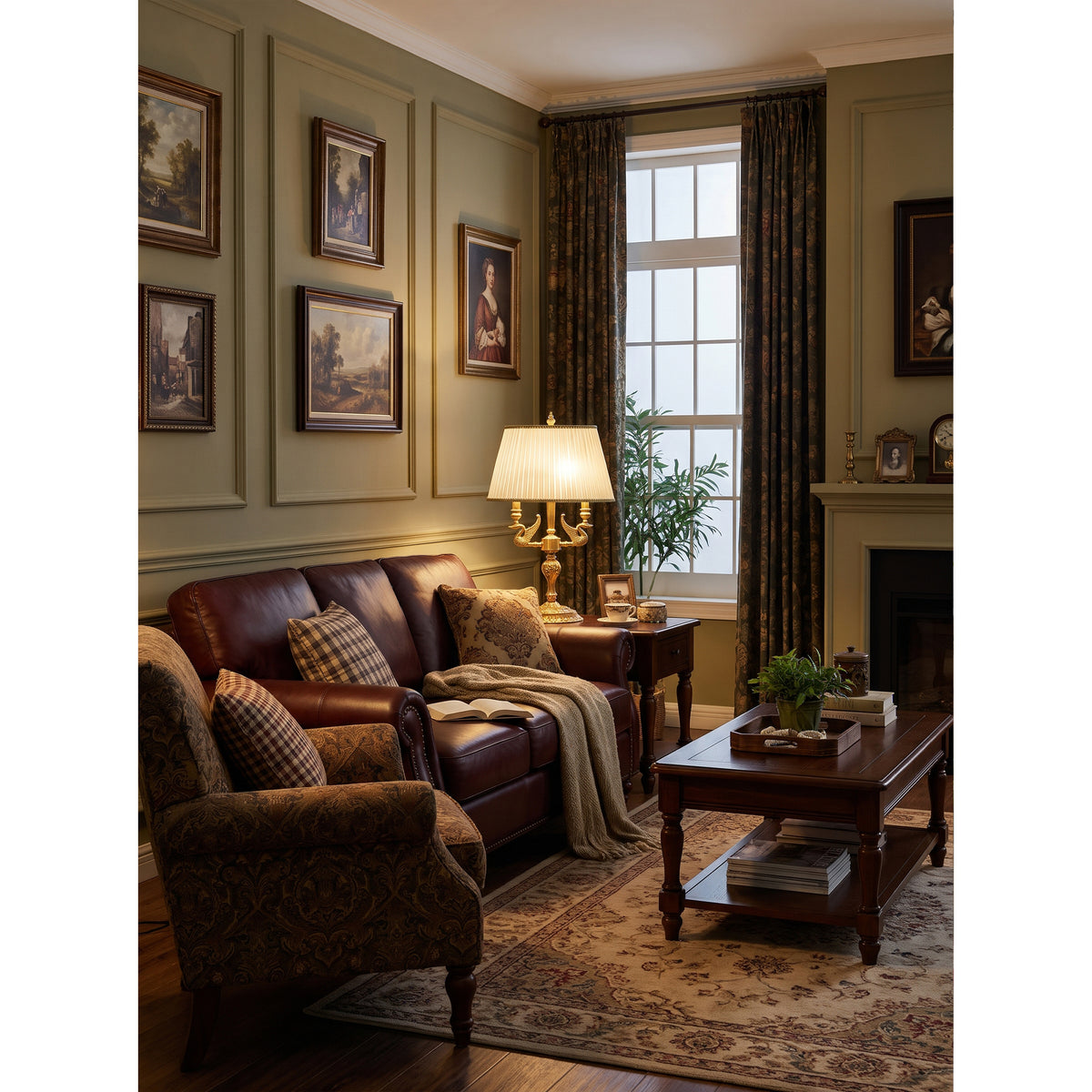 Cygnet Two-Light Candelabra Table Lamp
