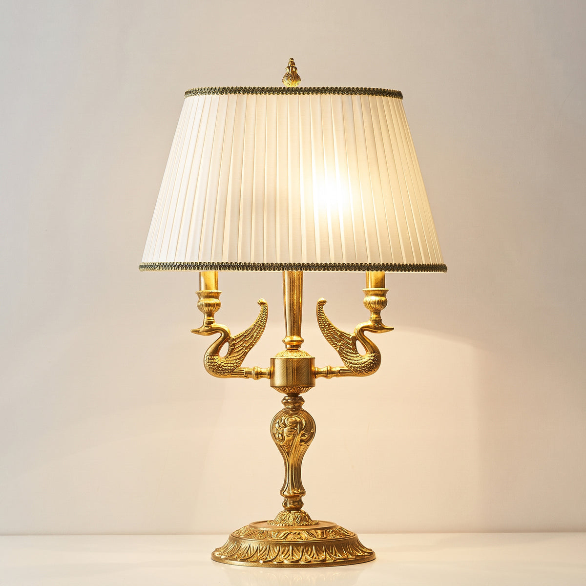 Cygnet Two-Light Candelabra Table Lamp