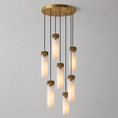 Charger l'image dans la visionneuse de la galerie, Dansani Lyra Alabaster Chandelier
