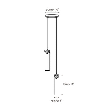 Dansani Lyra Alabaster Chandelier – detail 3 — Dimension drawings 1