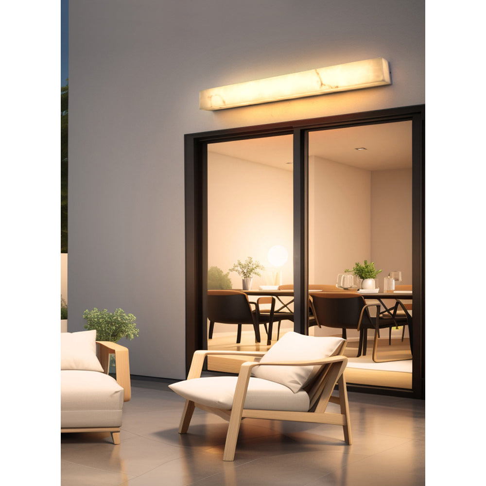 Dara Long Alabaster Wall Sconce