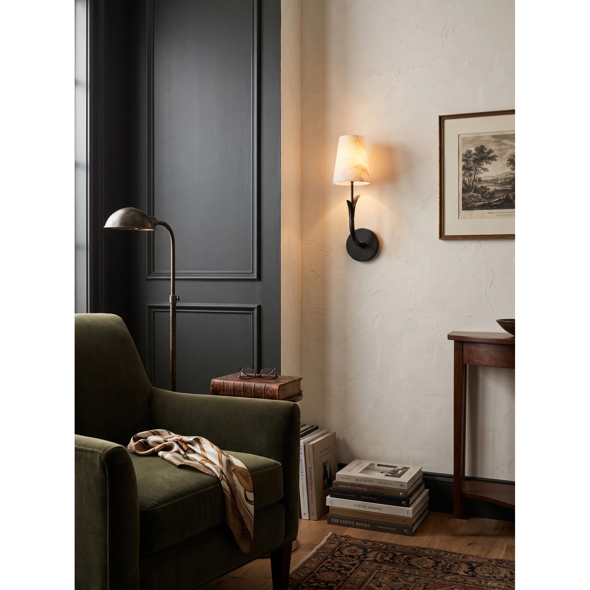 Deering Alabaster Wall Sconce