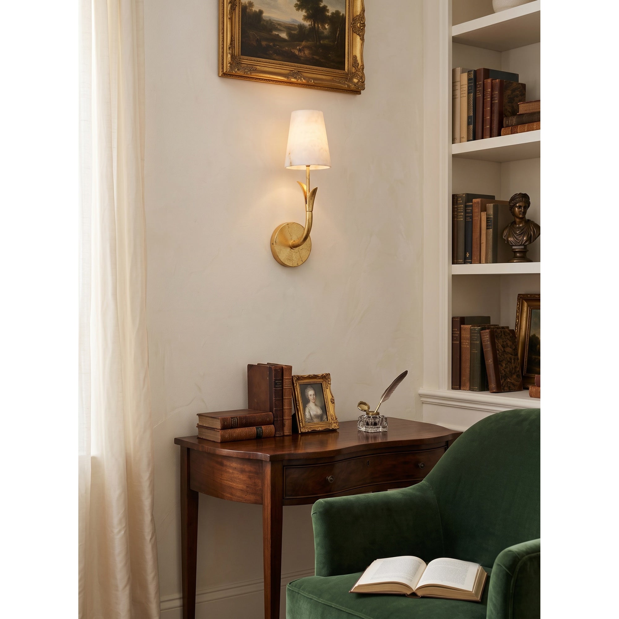 Deering Alabaster Wall Sconce