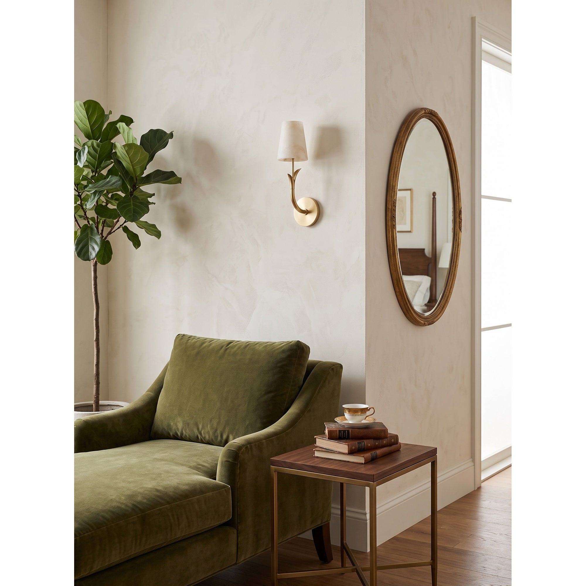 Deering Alabaster Wall Sconce