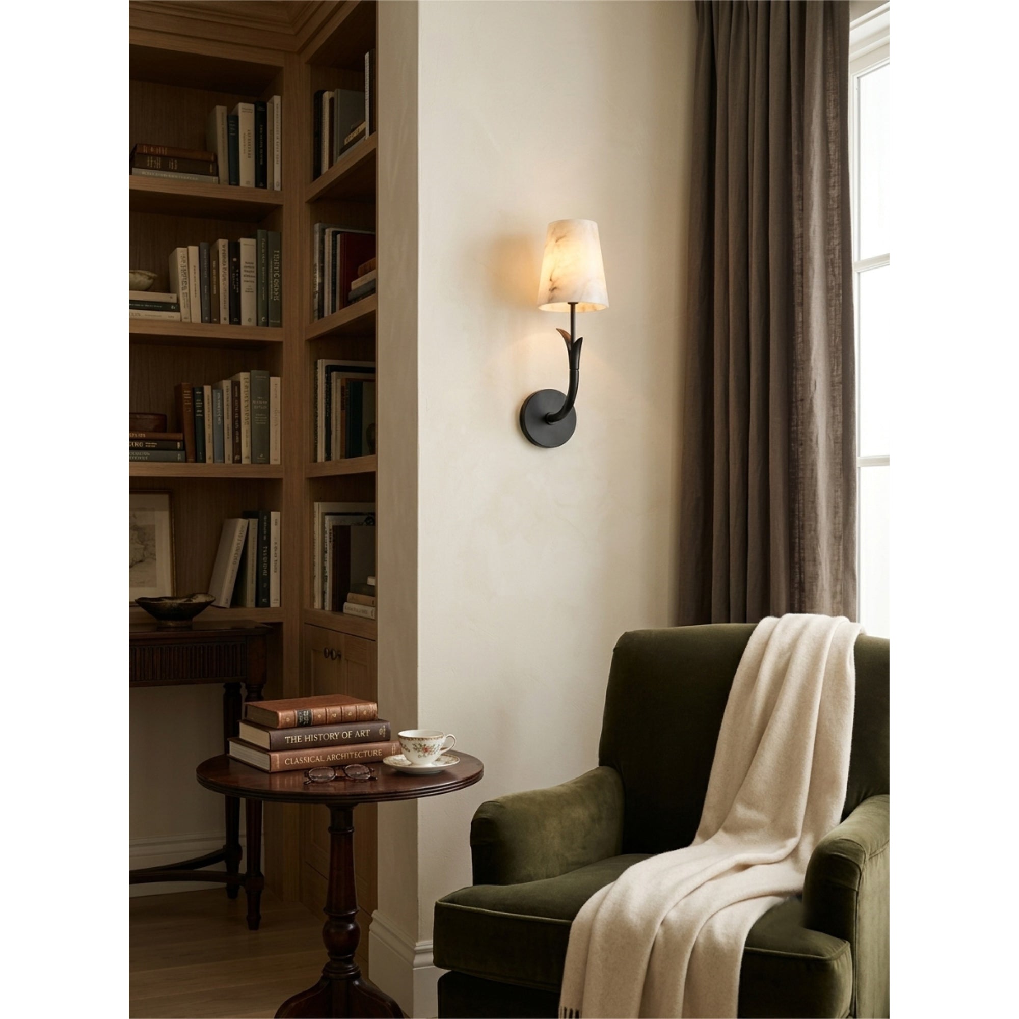 Deering Alabaster Wall Sconce