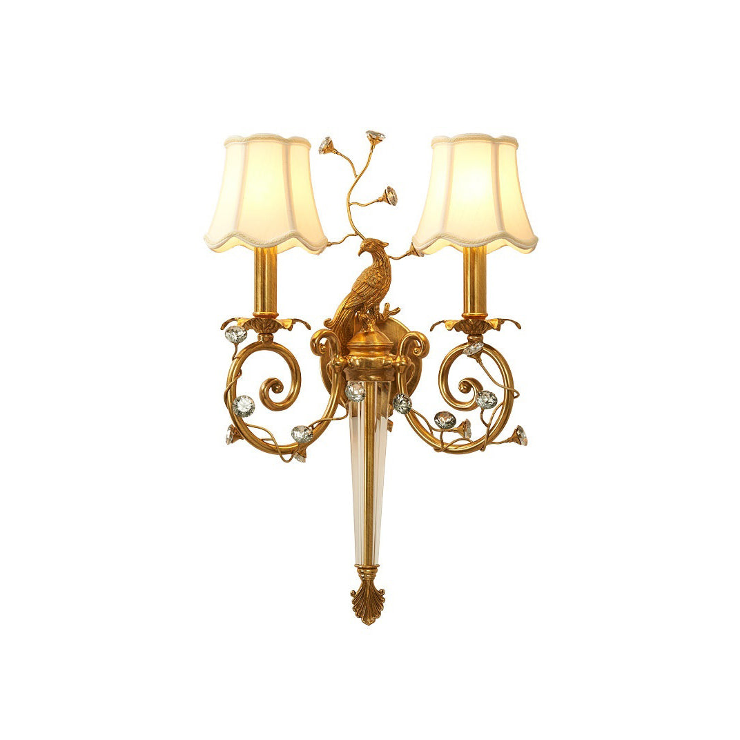 Delphia Peacock Wall Sconce
