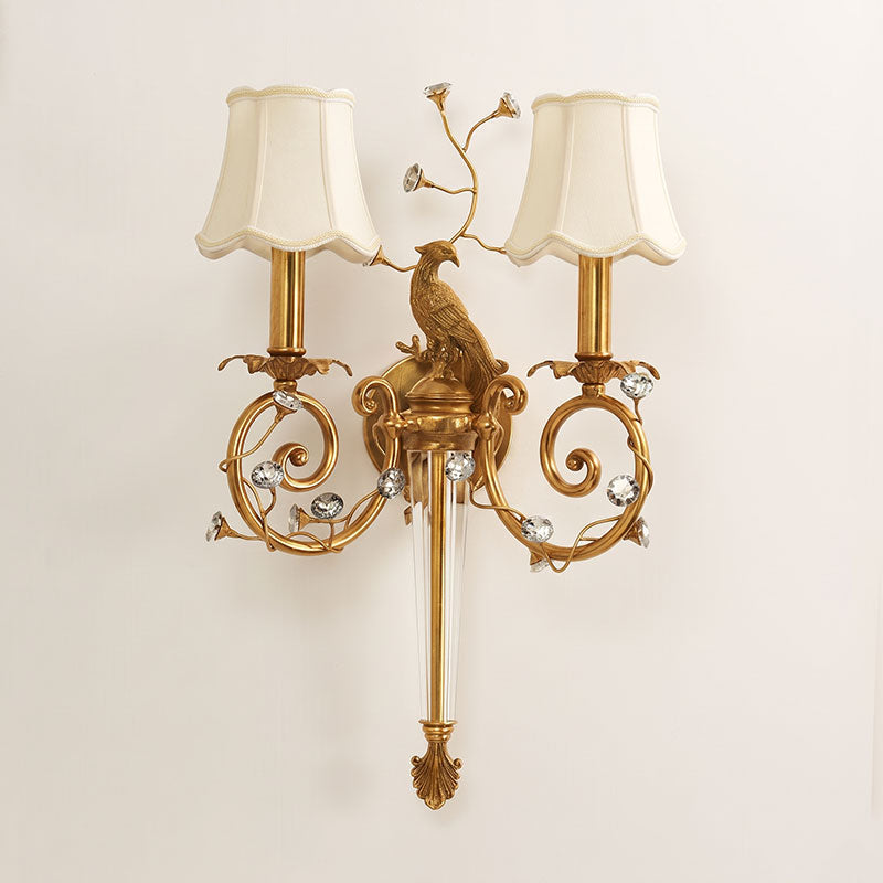 Delphia Peacock Wall Sconce