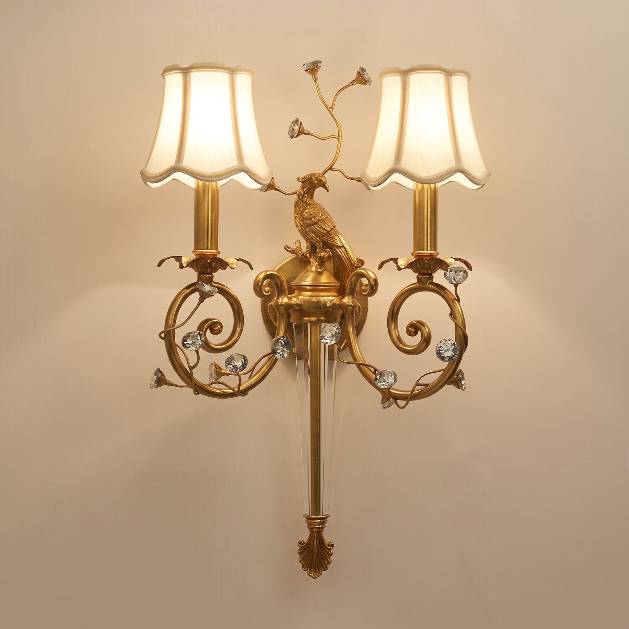 Delphia Peacock Wall Sconce