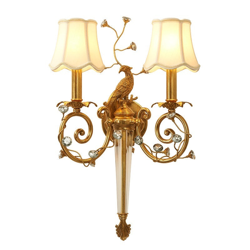 Delphia Peacock Wall Sconce
