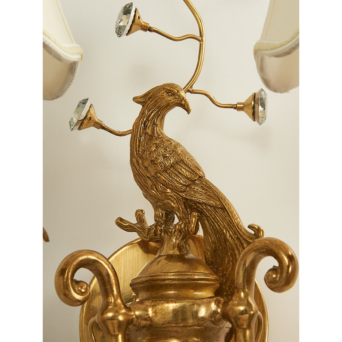 Delphia Peacock Wall Sconce