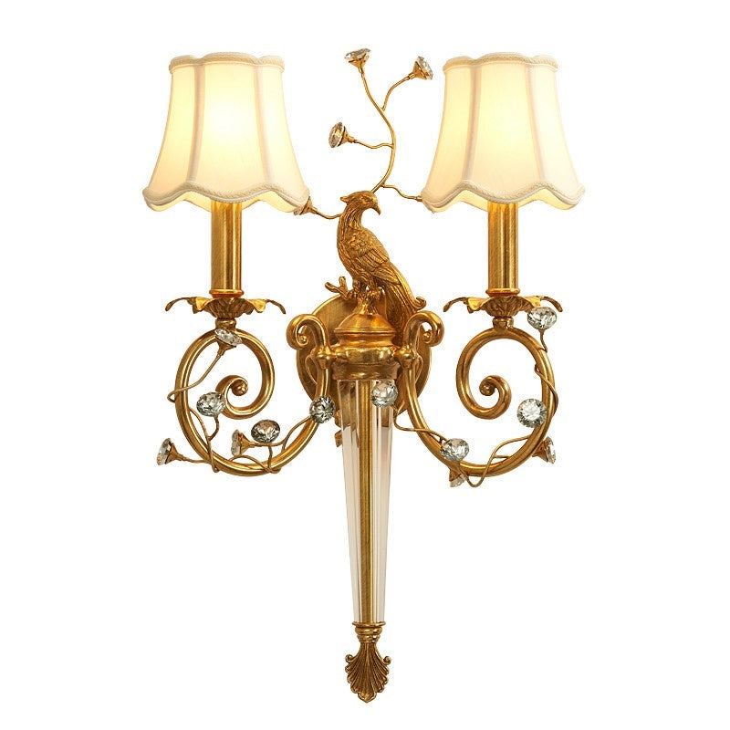 Delphia Peacock Wall Sconce