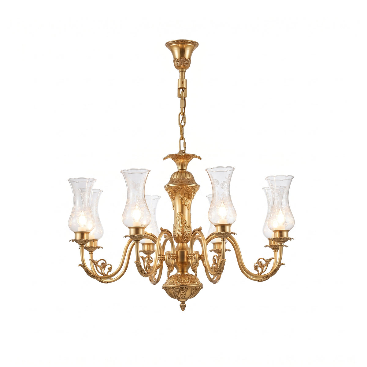 Delray Palm Chandelier