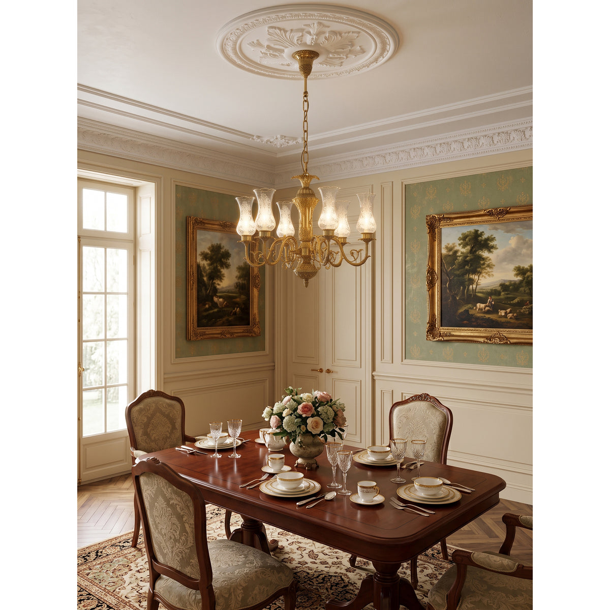 Delray Palm Chandelier