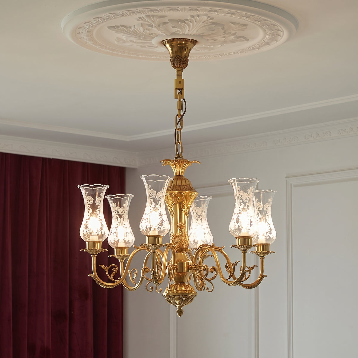 Delray Palm Chandelier