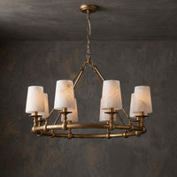 Devon Round Alabaster Chandelier – detail 24