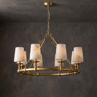 Devon Round Alabaster Chandelier – detail 25