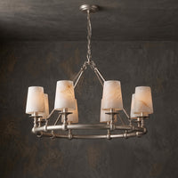 Devon Round Alabaster Chandelier – detail 26