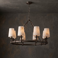 Devon Round Alabaster Chandelier – detail 28