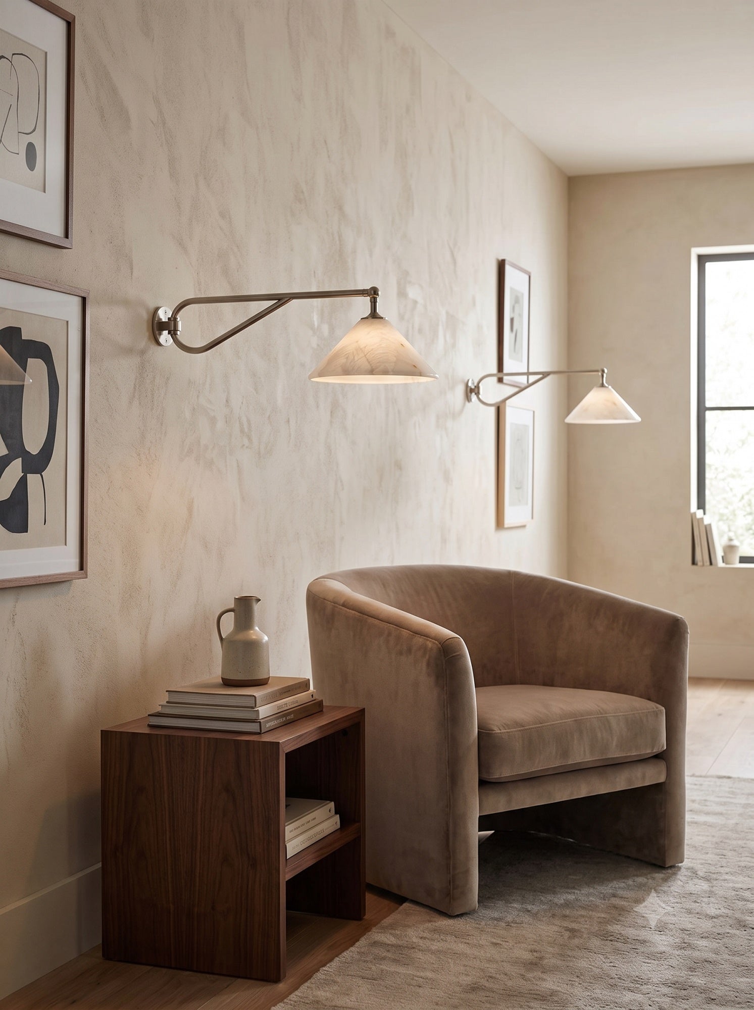 Dionis Alabaster Wall Sconce
