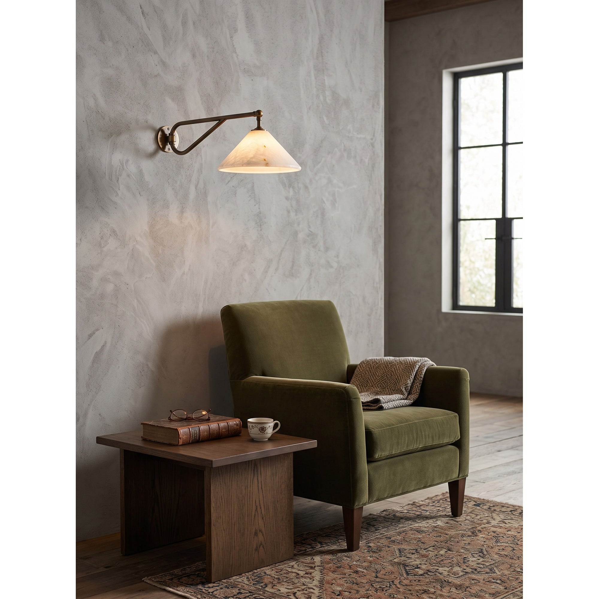 Dionis Alabaster Wall Sconce