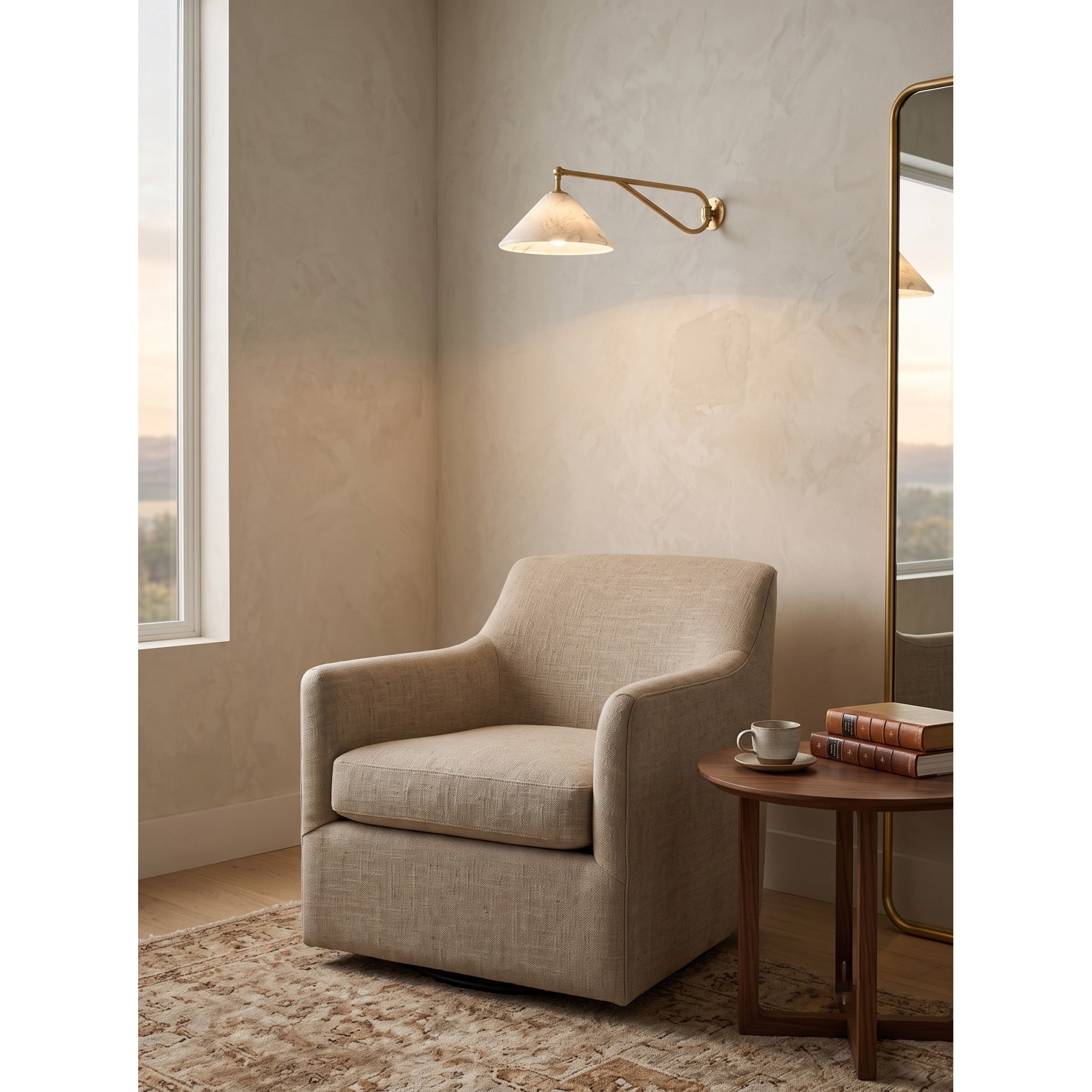 Dionis Alabaster Wall Sconce