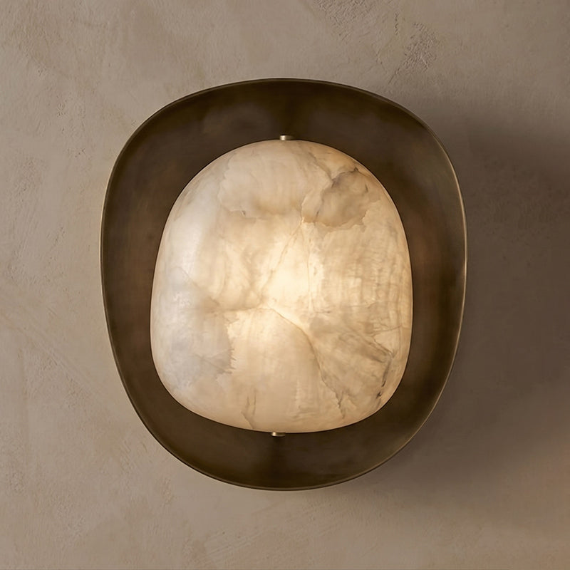 Dormus Alabaster Wall Sconce