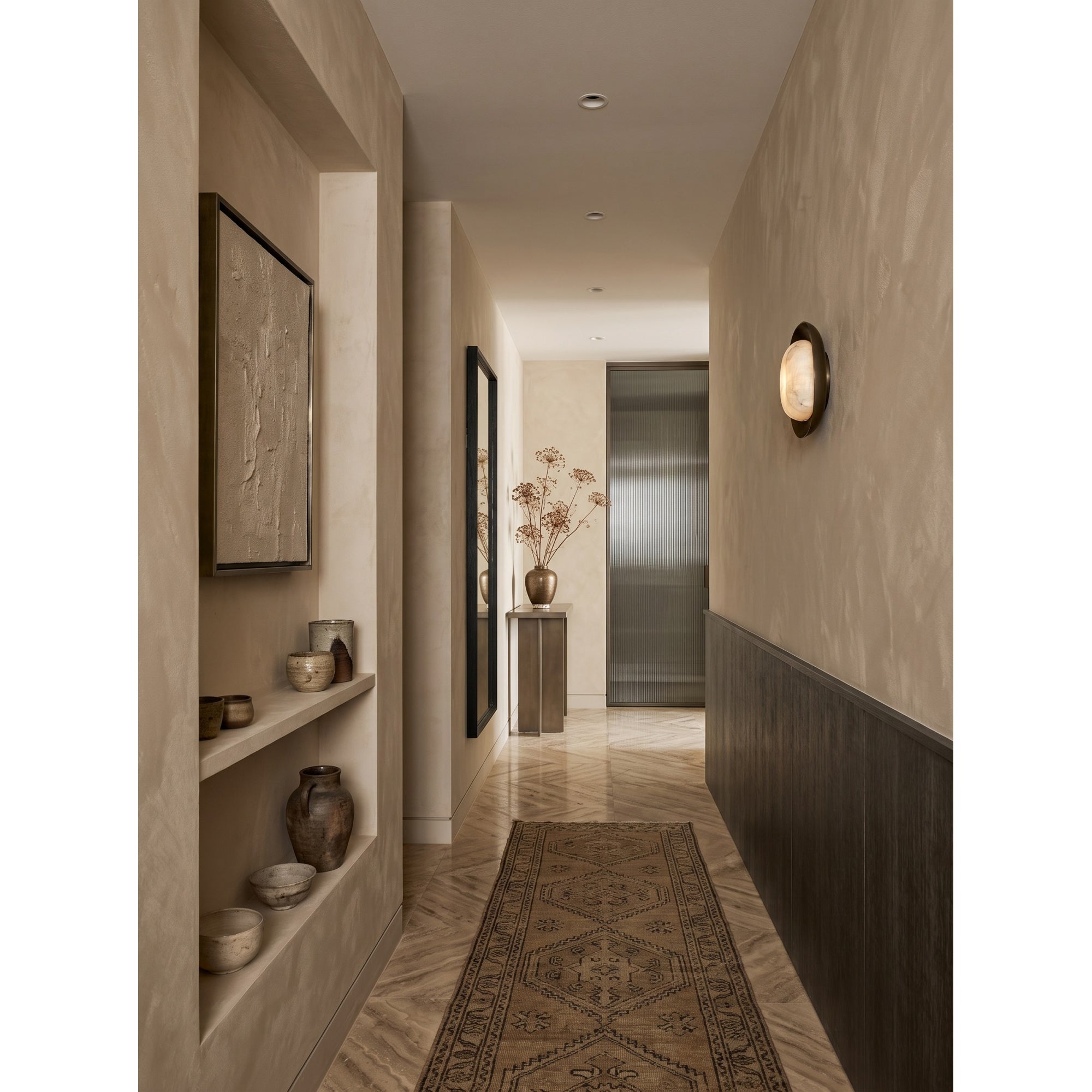 Dormus Alabaster Wall Sconce