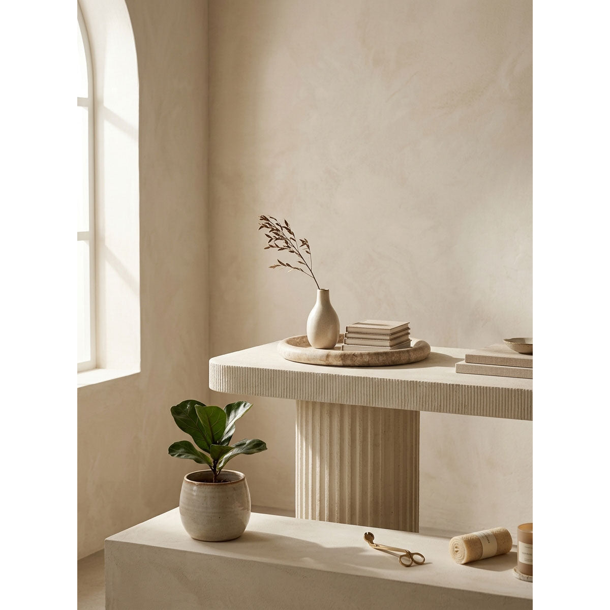 Dune Travertine Tray