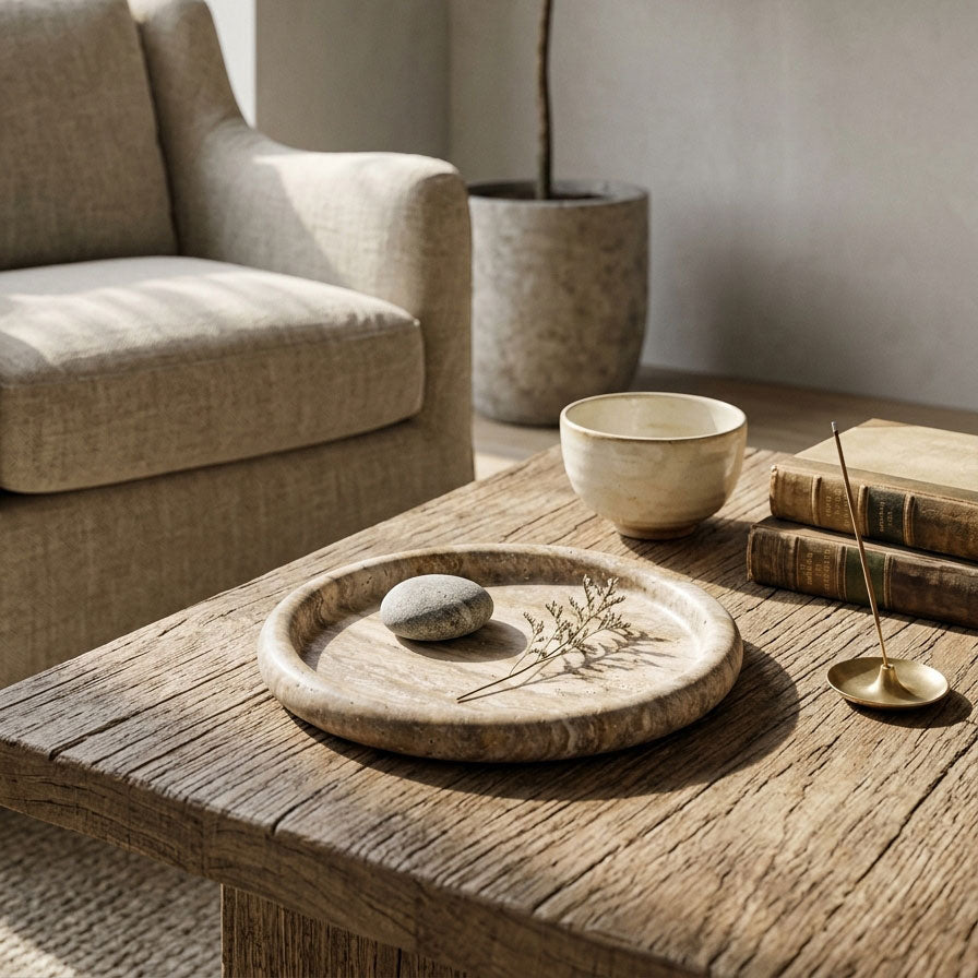 Dune Travertine Tray