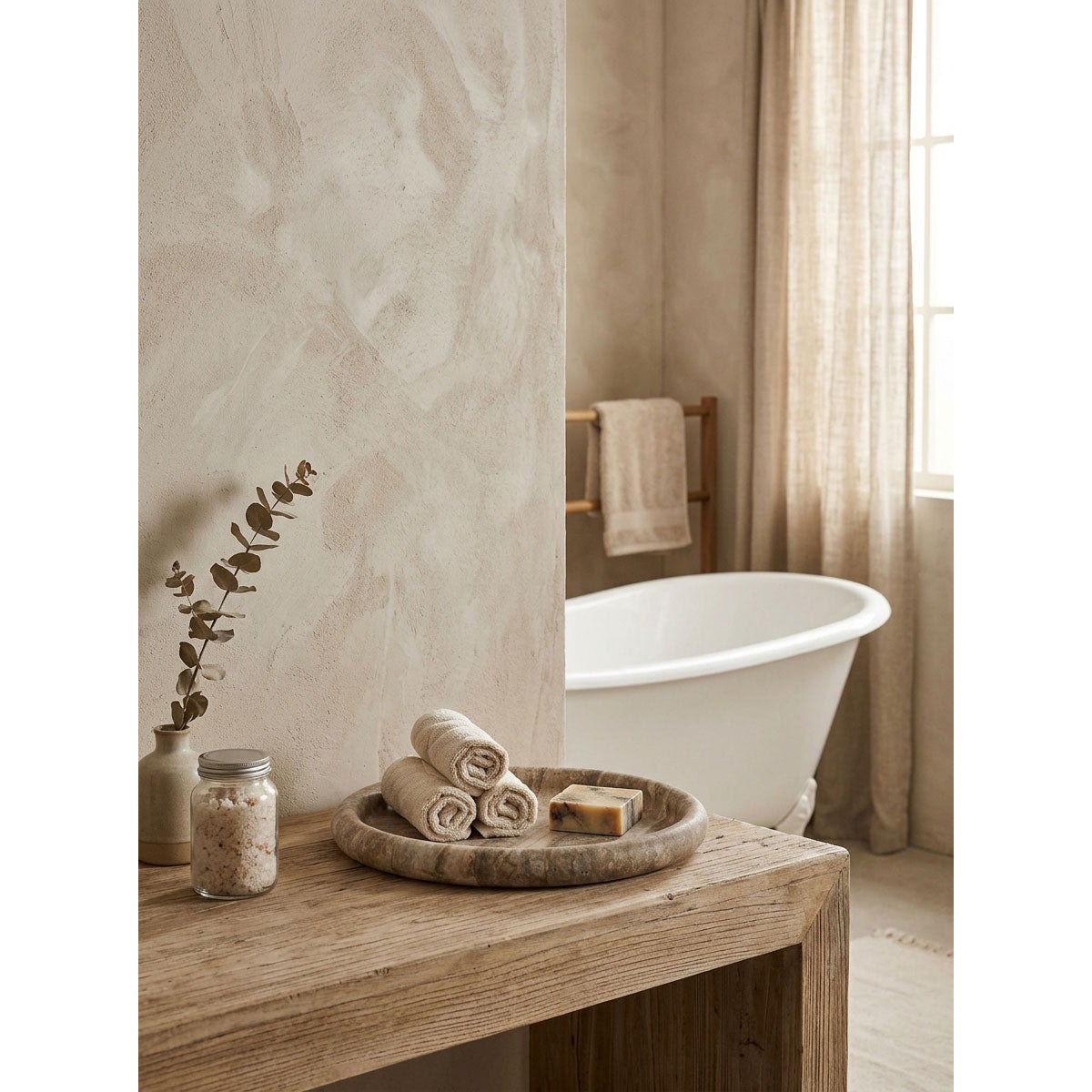 Dune Travertine Tray