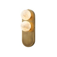Load image into Gallery viewer, Eccolo Brass Alabaster Wall Sconce
