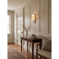 Load image into Gallery viewer, Eccolo Brass Alabaster Wall Sconce
