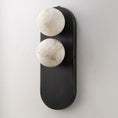 Load image into Gallery viewer, Eccolo Brass Alabaster Wall Sconce
