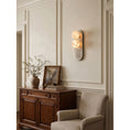 Load image into Gallery viewer, Eccolo Brass Alabaster Wall Sconce
