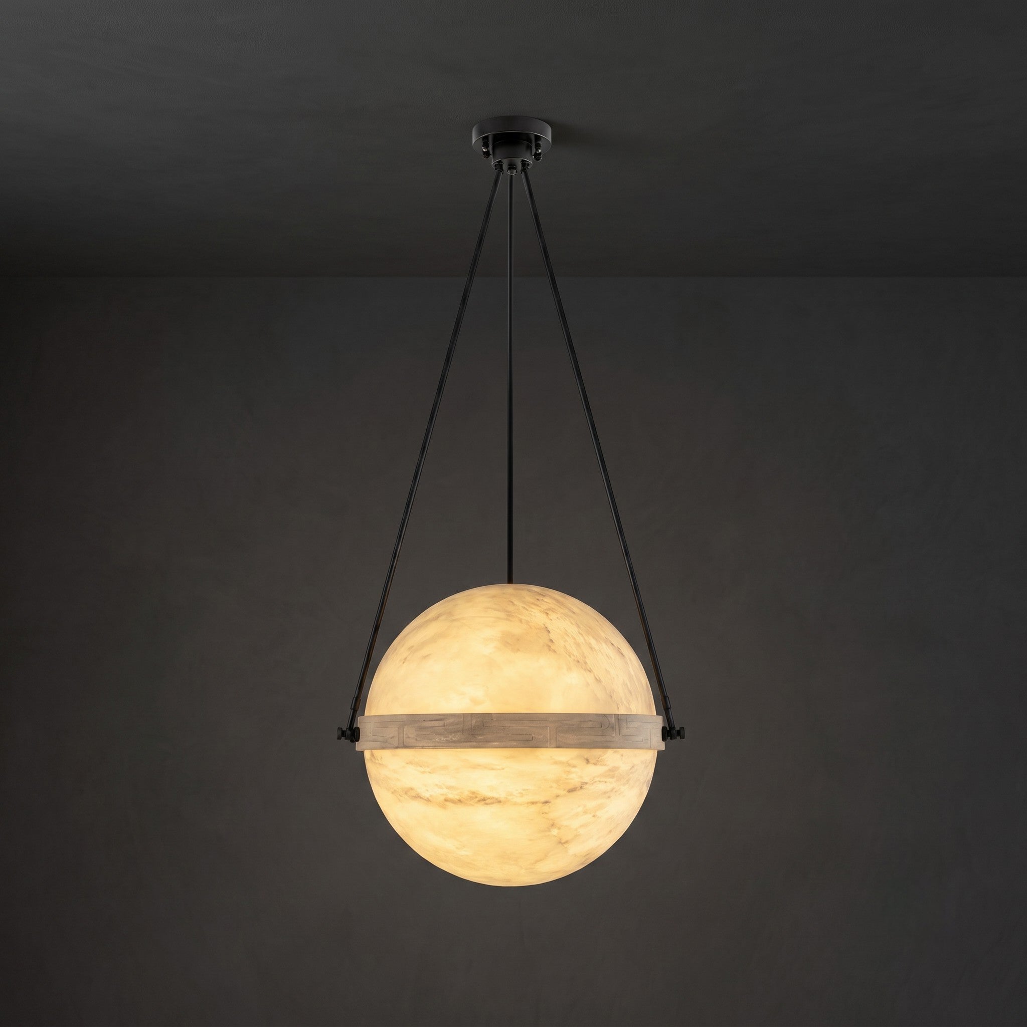 Ecliptane Orbital Alabaster Pendant Lamp