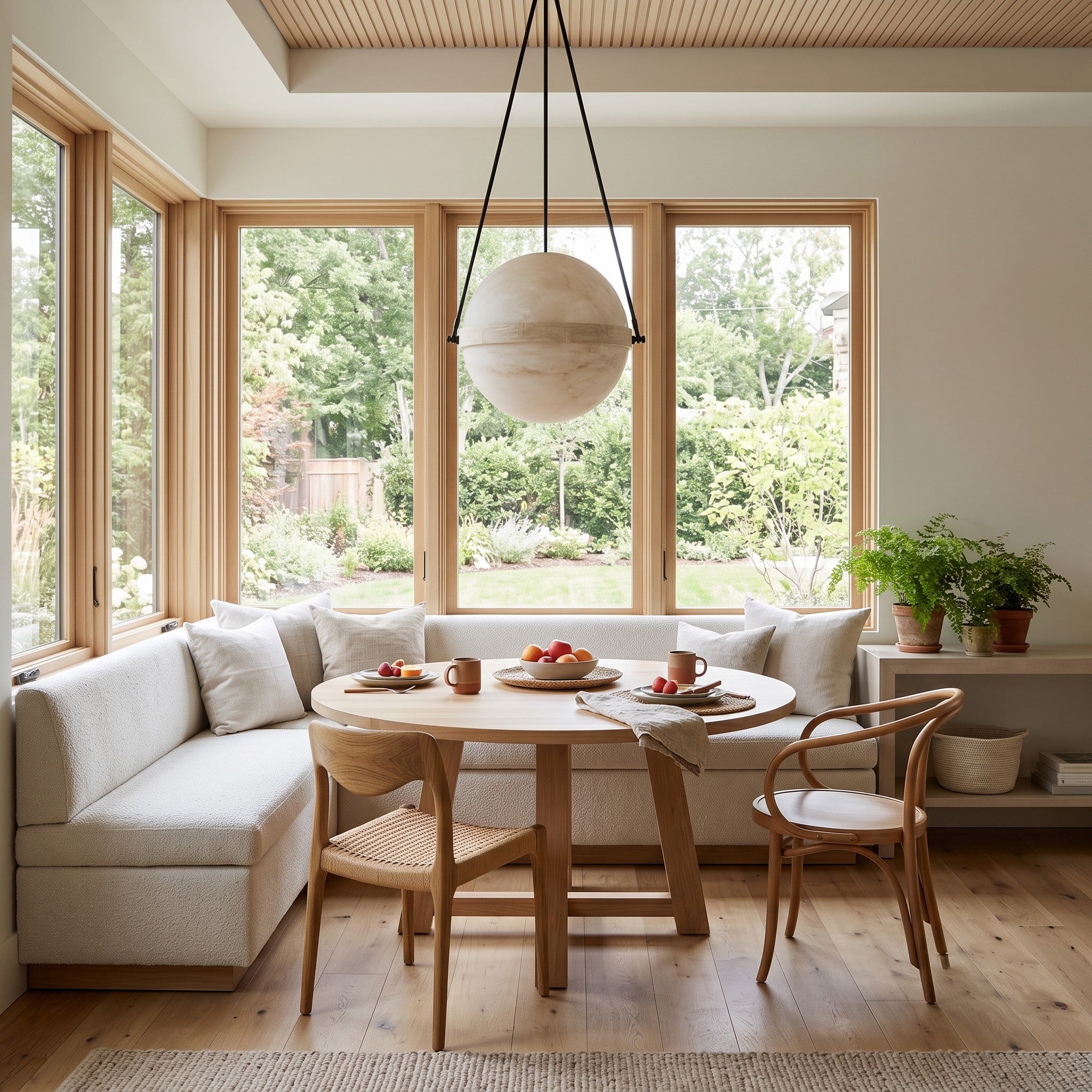 Ecliptane Orbital Alabaster Pendant Lamp