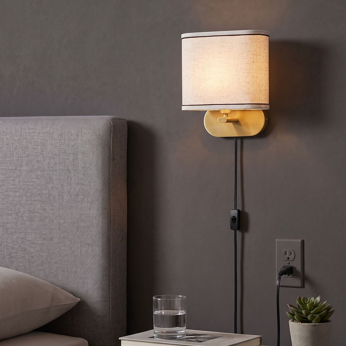 Ellara Plug-in Wall Sconce – detail 4