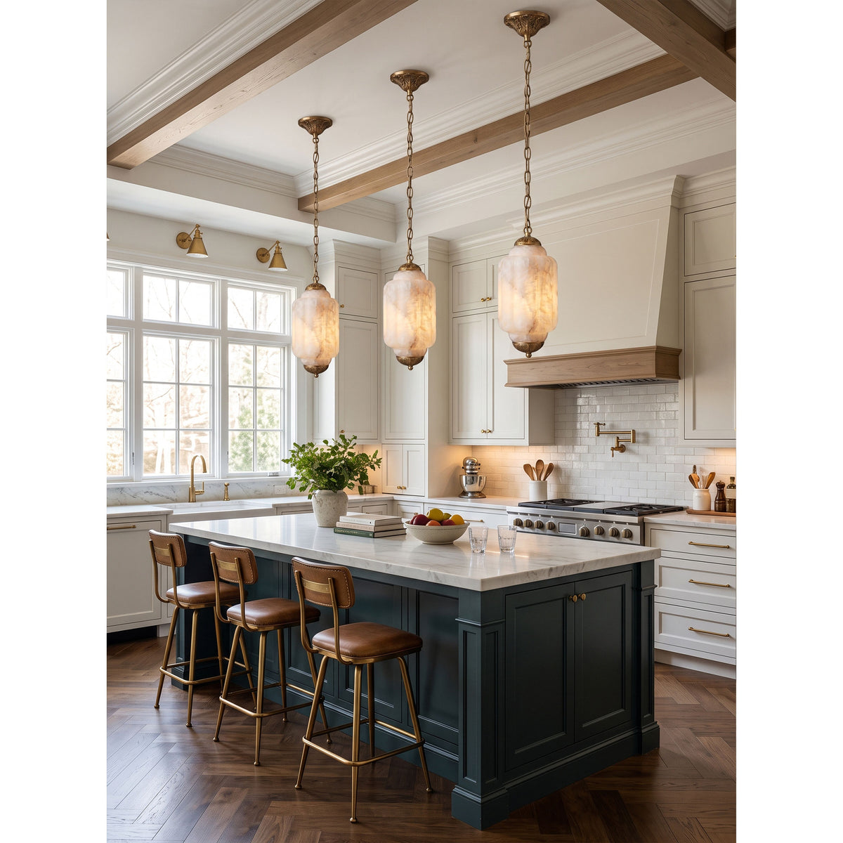 Eloise Scallop Alabaster Pendant Lamp