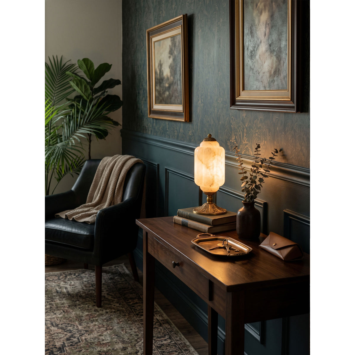 Eloise Scallop Alabaster Table Lamp