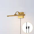 Load image into Gallery viewer, Elowen Brass Plug-in Wall Sconce
