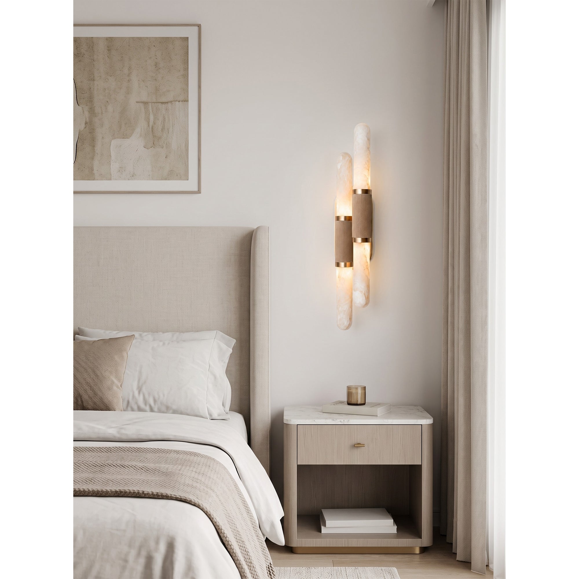 Elthara Alabaster Wall Sconce
