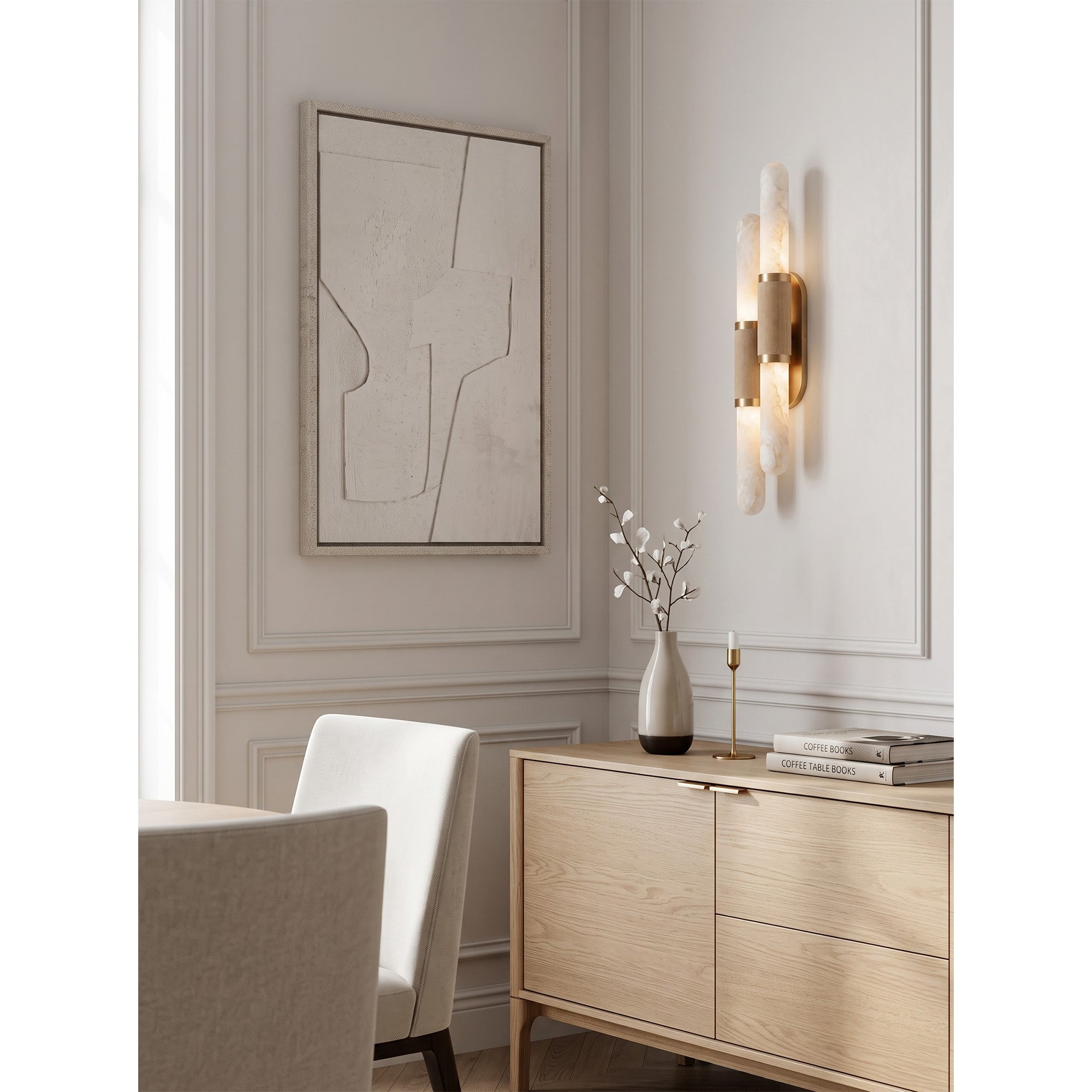 Elthara Alabaster Wall Sconce