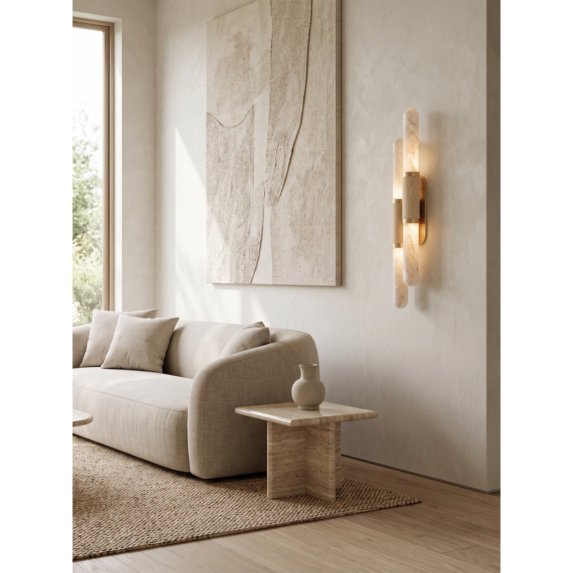 Elthara Alabaster Wall Sconce