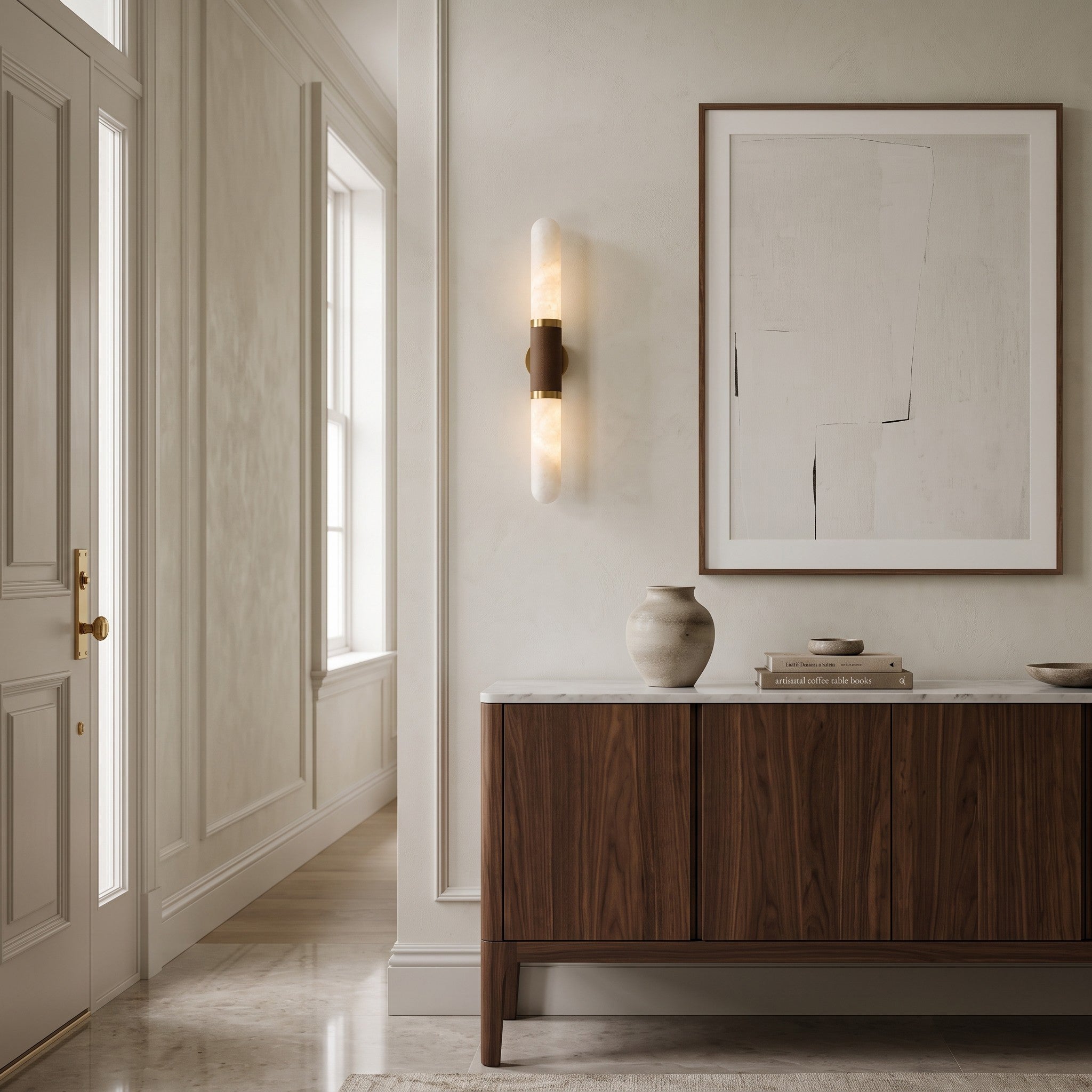 Elthara Alabaster Wall Sconce