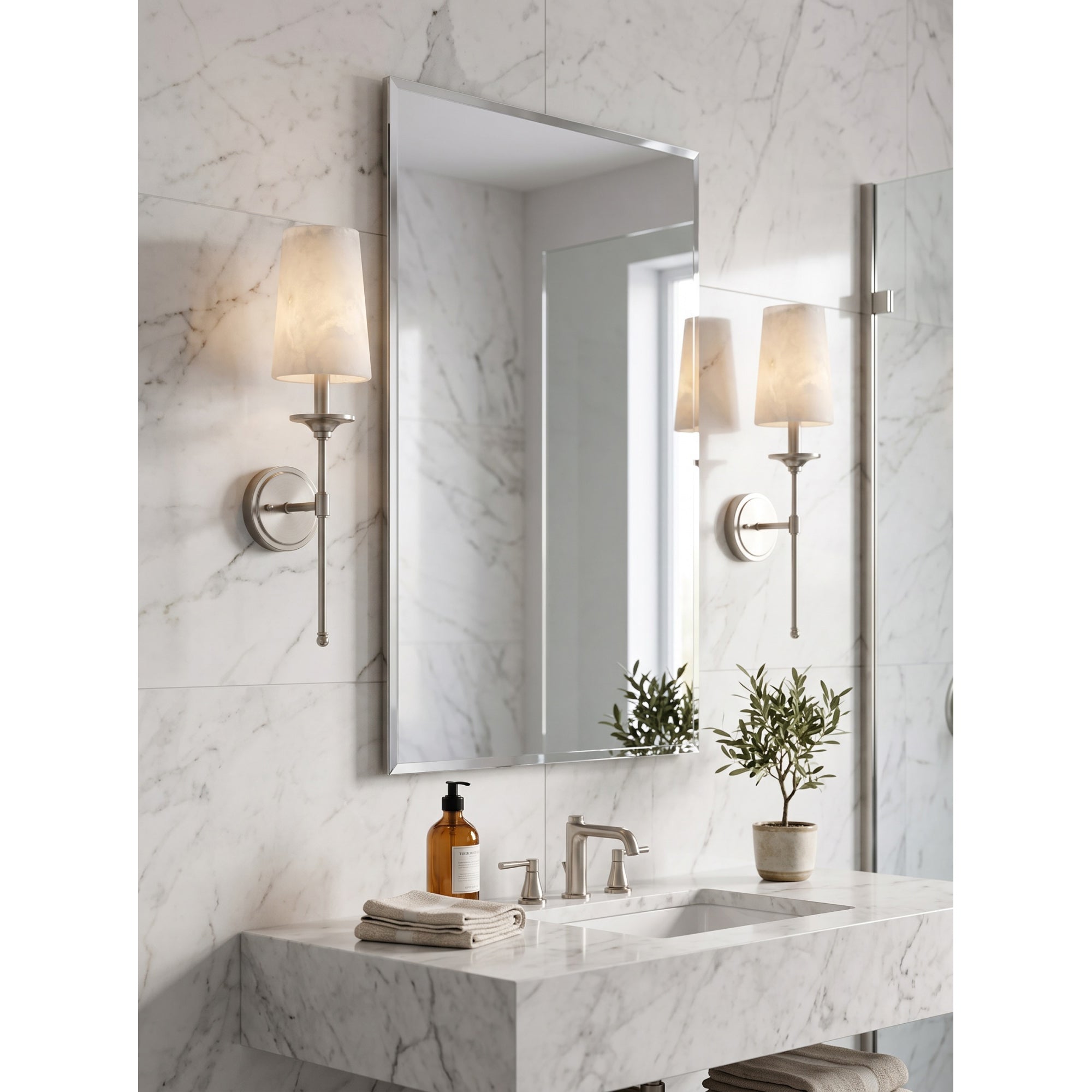 Emily Alabaster Wall Sconce