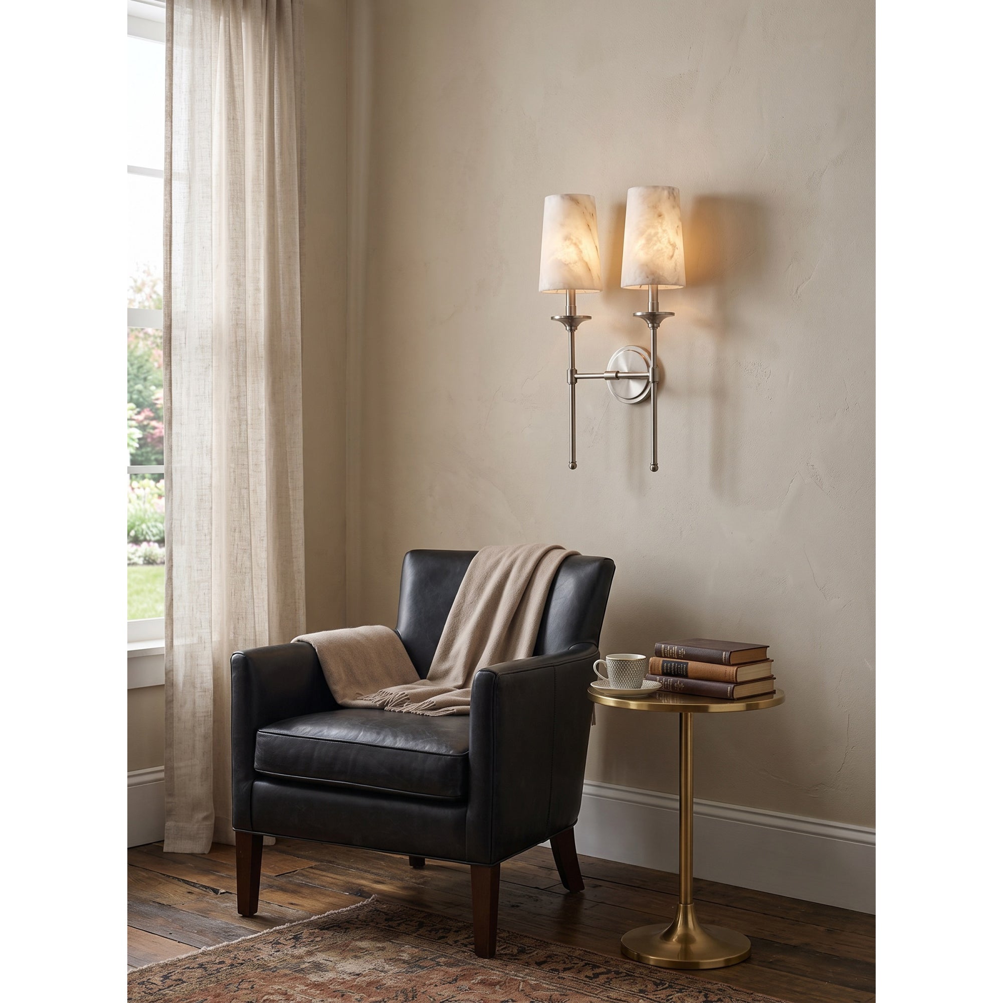 Emily Alabaster Wall Sconce