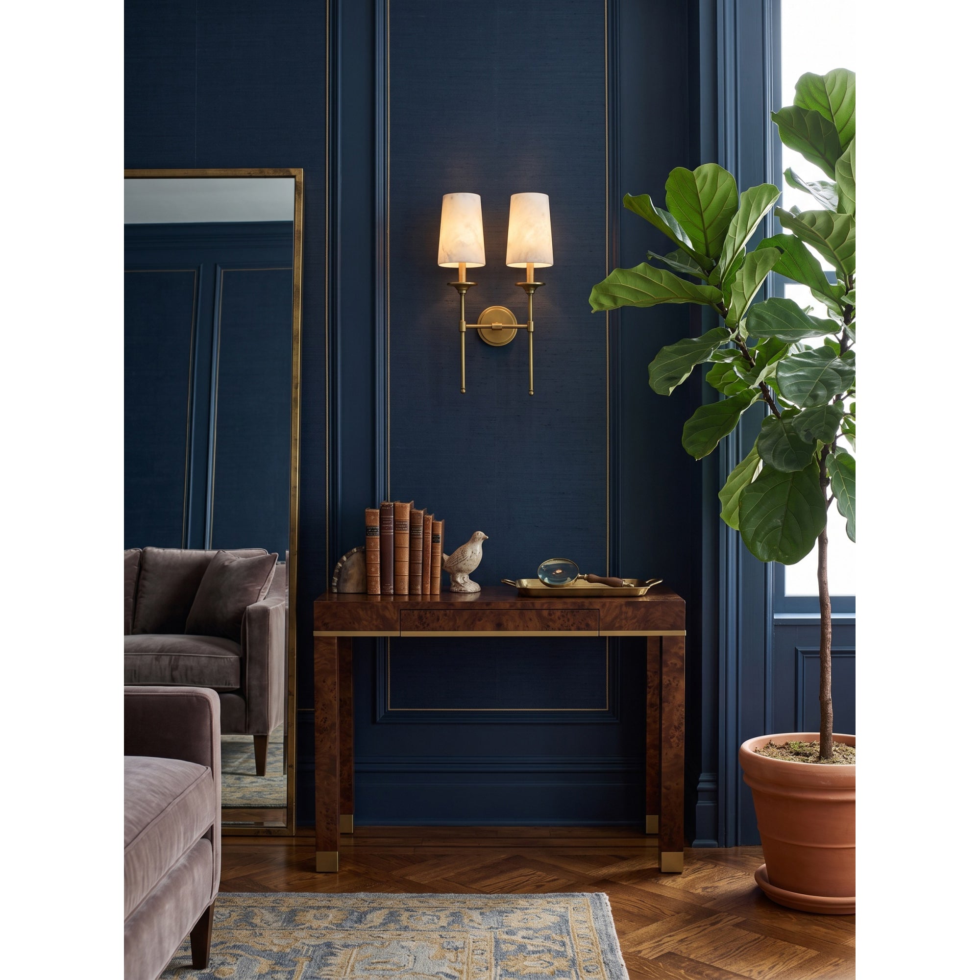 Emily Alabaster Wall Sconce