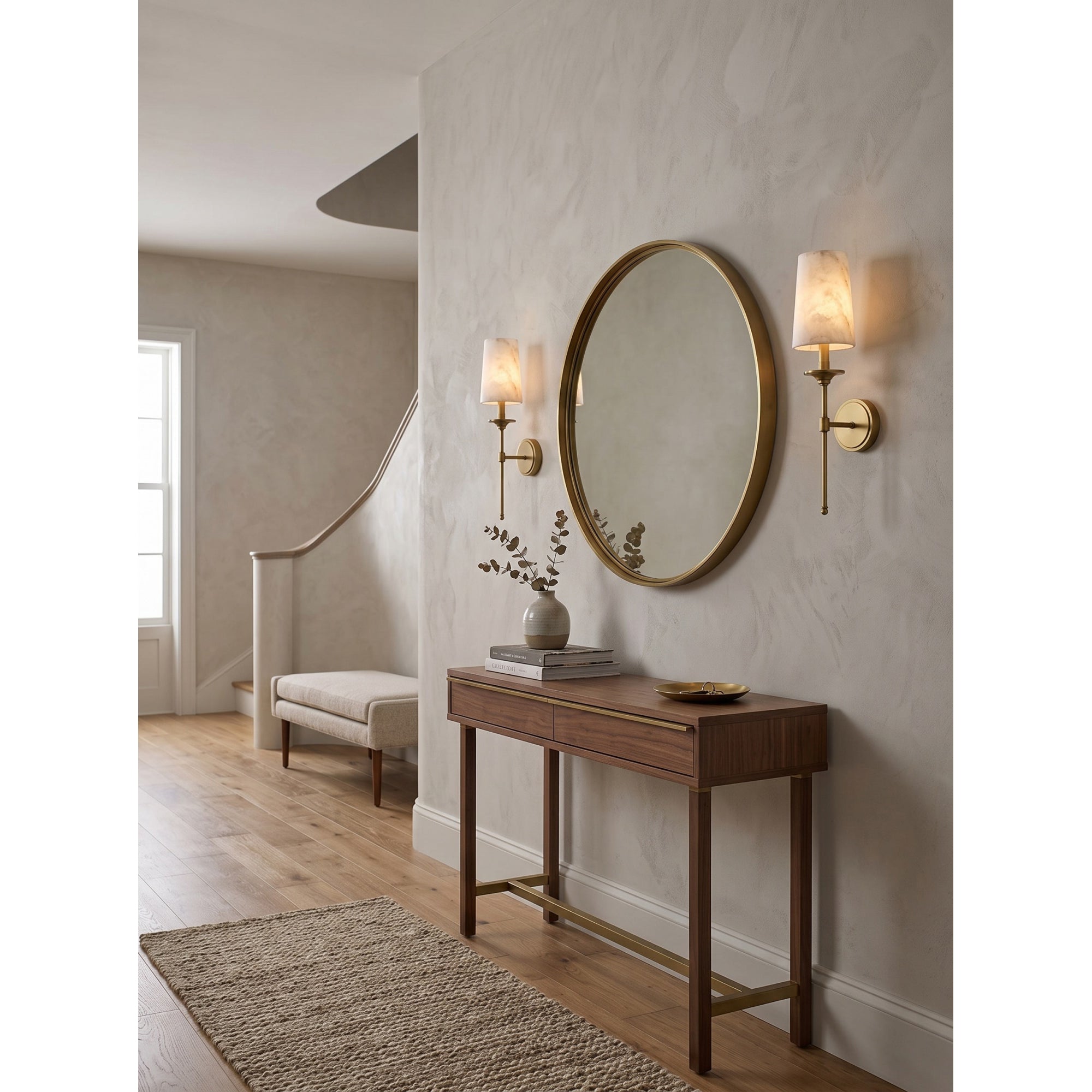 Emily Alabaster Wall Sconce